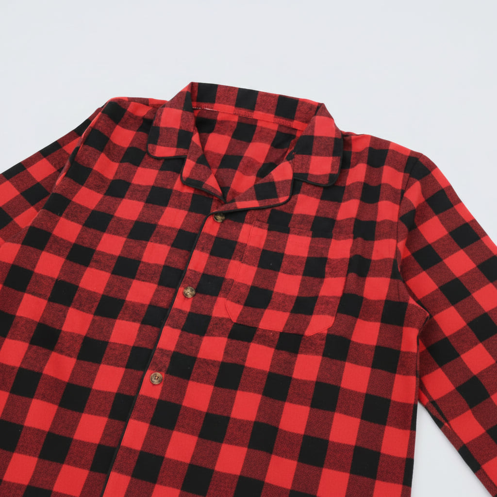 Férfi Flanel Pizsama