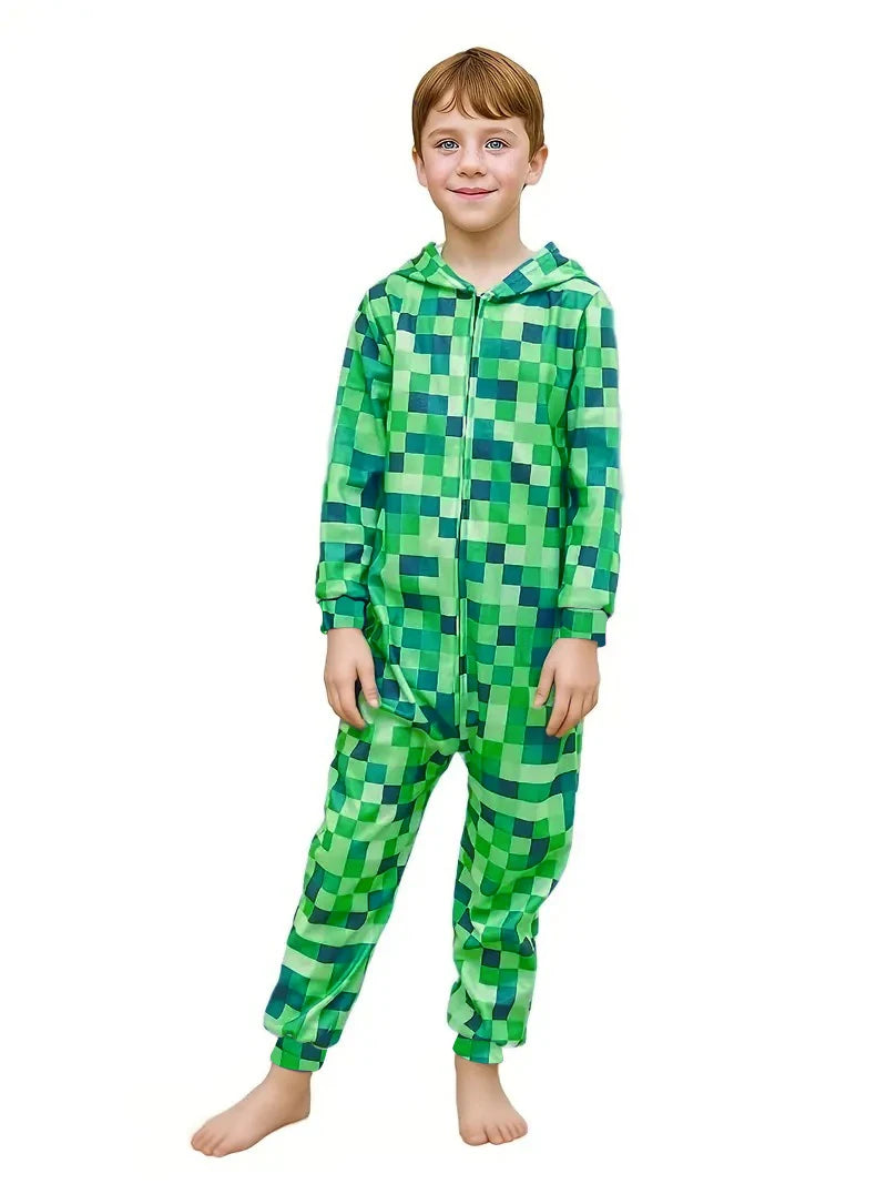 Minecraft Creeper Pizsama