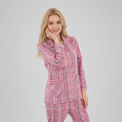 Flanel Pizsama Női