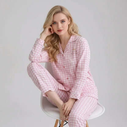 Flanel Pizsama Női