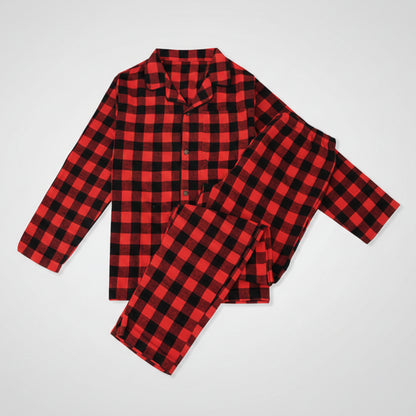 Férfi Flanel Pizsama