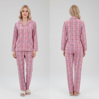 Flanel Pizsama Női