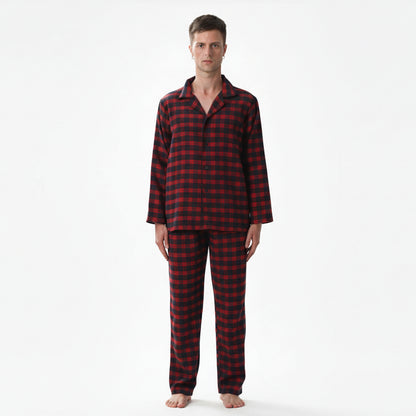 Férfi Flanel Pizsama