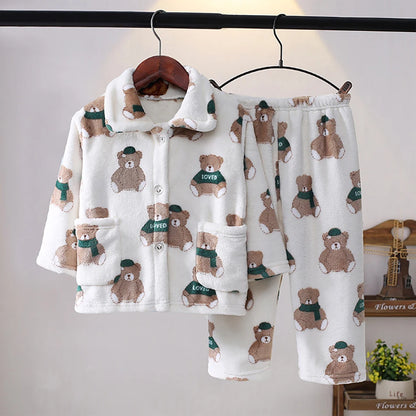 Flanel Kislány Pizsama