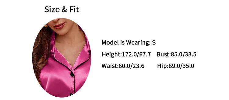 Eperszínű Szatén Pizsama